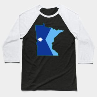 Minnesota State Flag Baseball T-Shirt